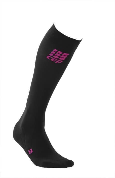 Ponožky CEP Podkolenky pro jezdectví dámské černá / růžová